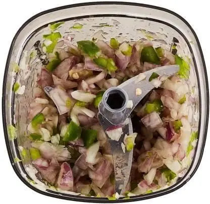 Food Chopper , Steel Large Manual Hand-Press Vegetable Chopper Mixer Cutter to Cut sgxsqu-i1