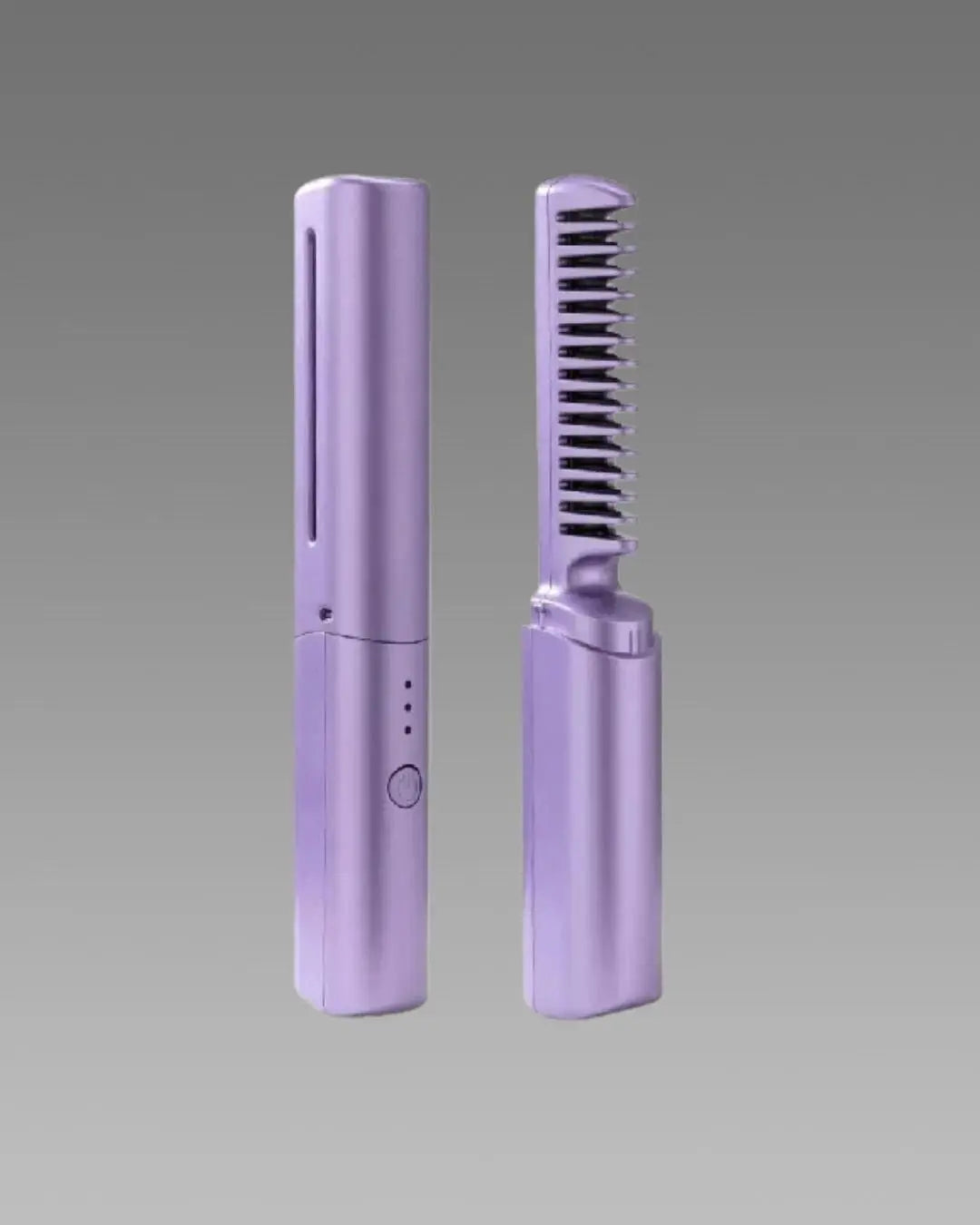 Meneflix Portable Mini Hair Straightener Cordless Rechargeable Mini Adjustable Hair Straightener Hot Comb sgxsqu-i1