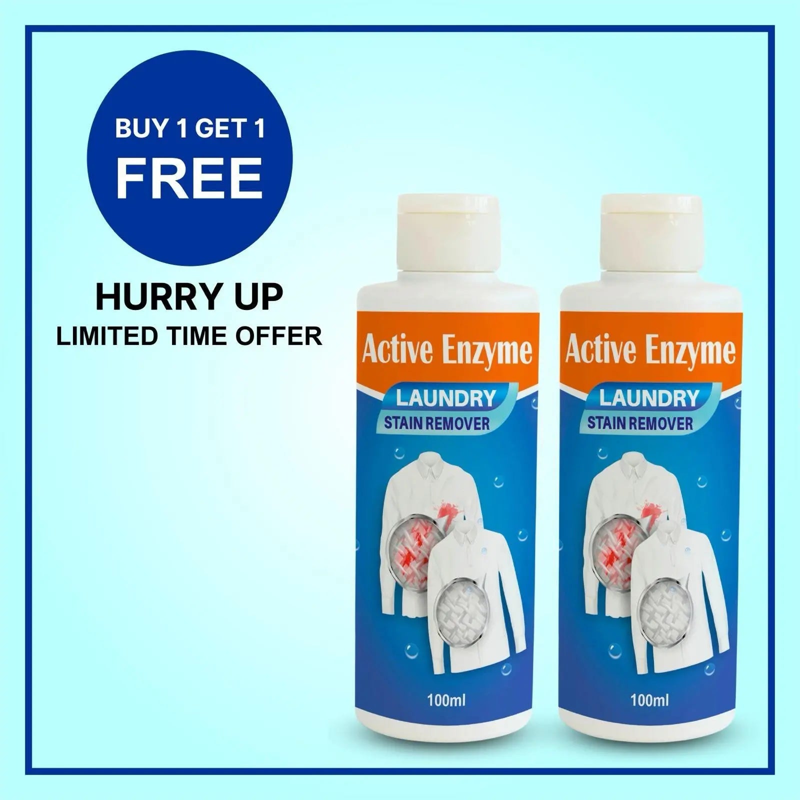 Active Enzyme Laundry Stain Remover (Pack of 2) sgxsqu-i1