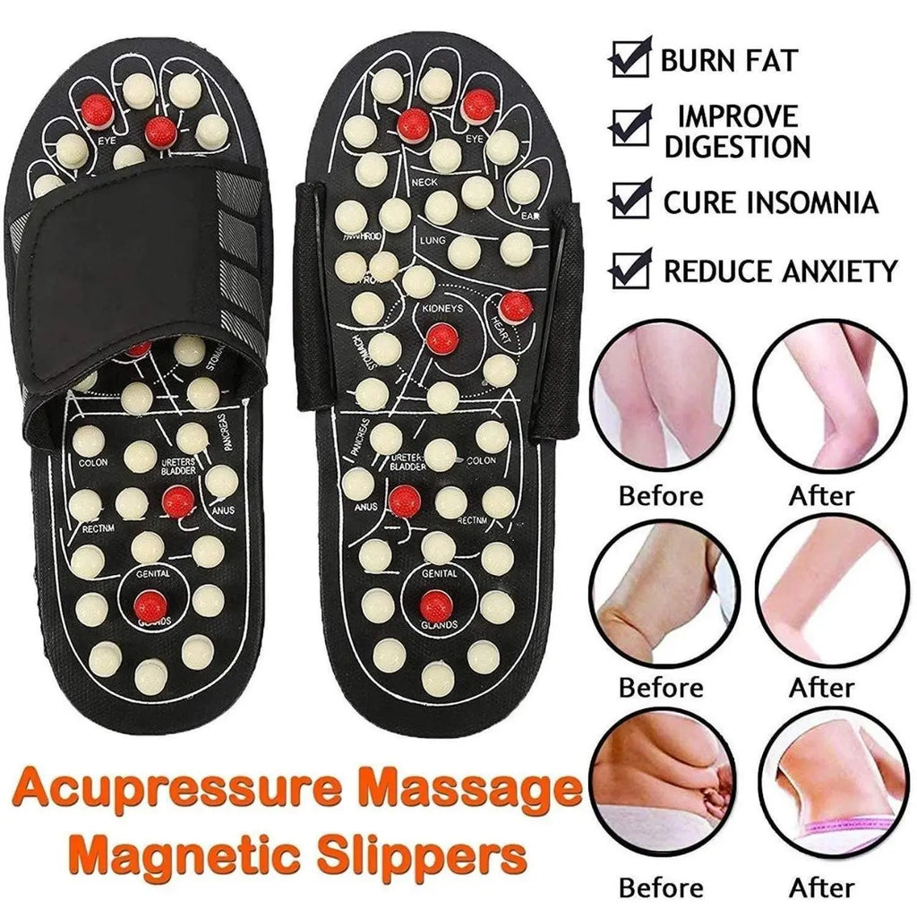 Acupressure and Magnetic Therapy Paduka Slippers for Full Body Blood Circulation For Men and Women sgxsqu-i1