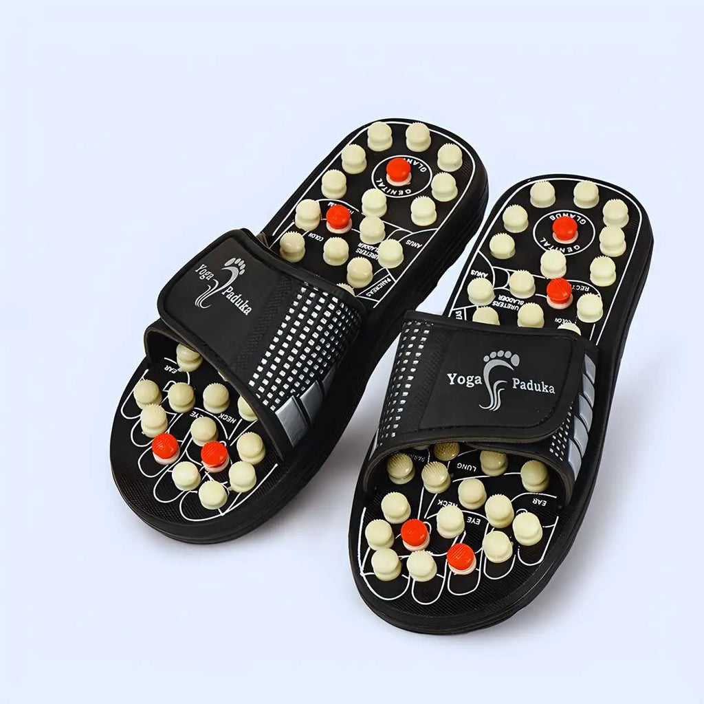 Acupressure and Magnetic Therapy Paduka Slippers for Full Body Blood Circulation For Men and Women sgxsqu-i1